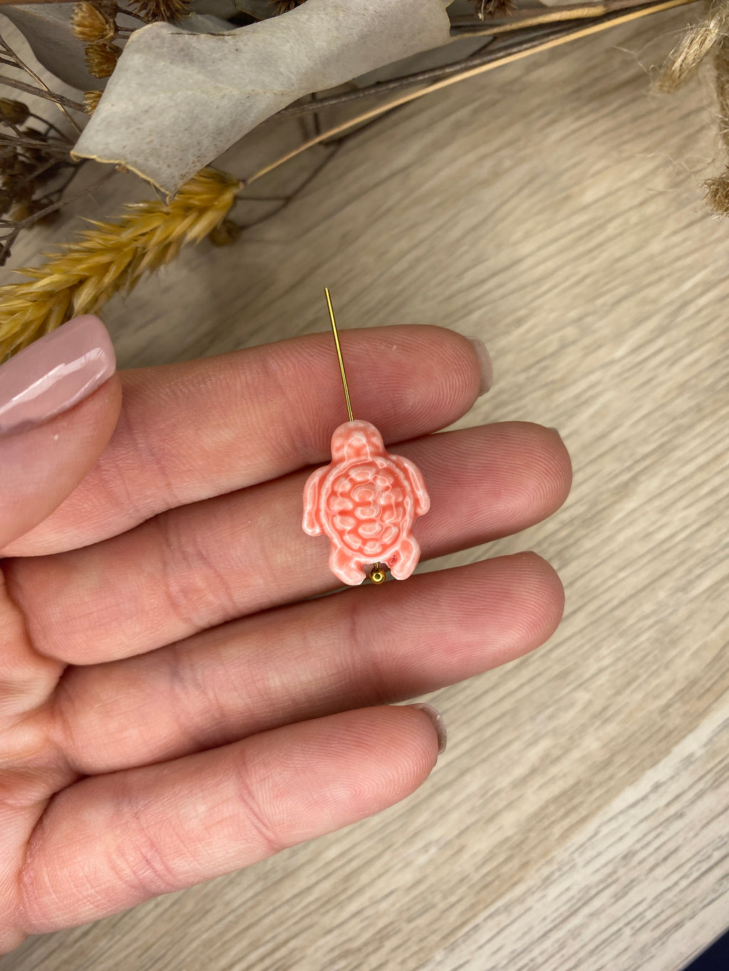 Perle céramique tortue