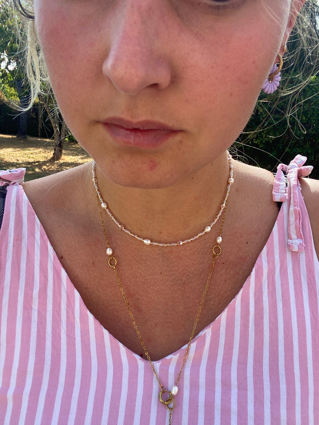 Ras de cou Rose