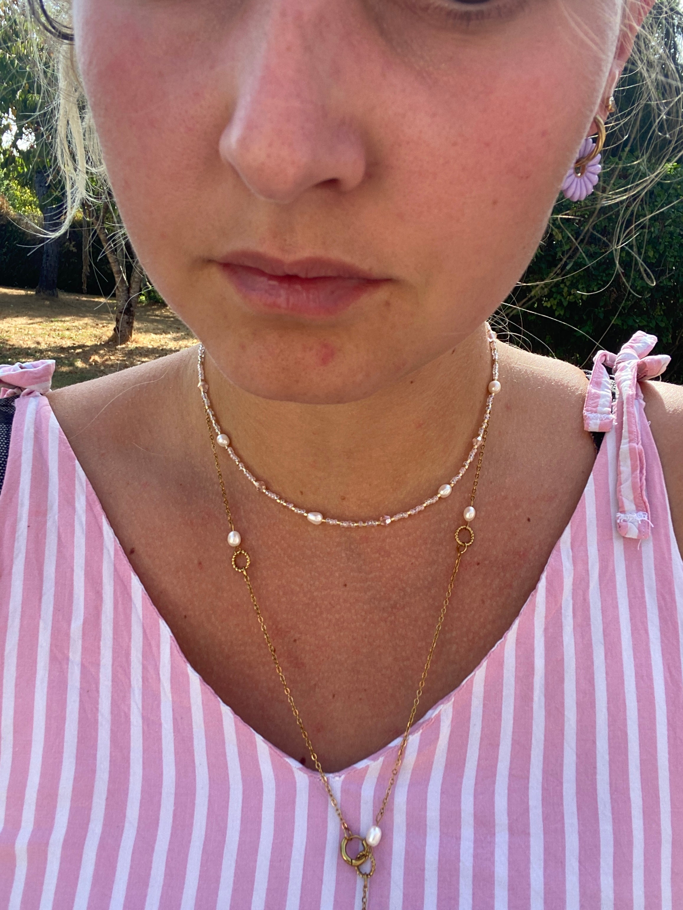 Ras de cou Rose