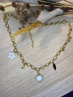 Collier grosse maille fantaisie