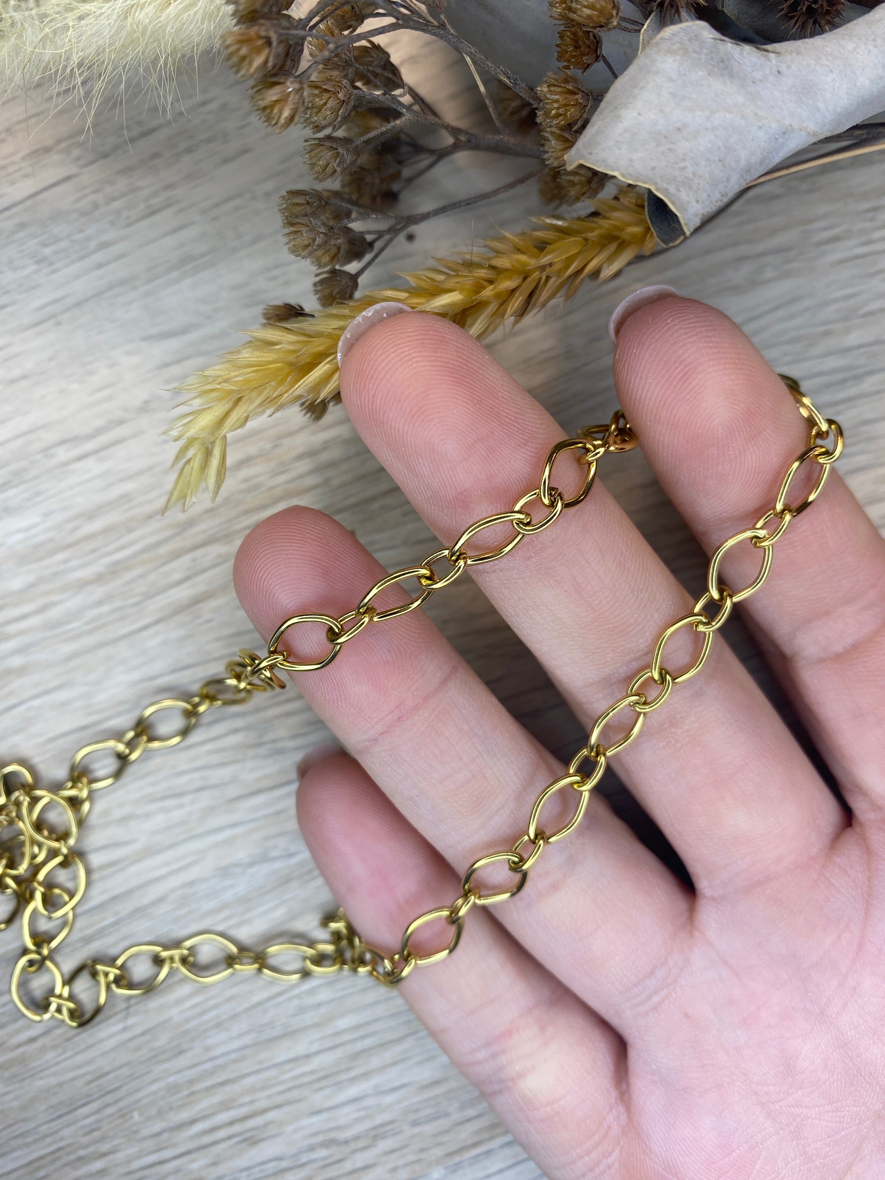 Collier grosse maille fantaisie