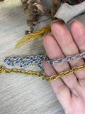 Collier grosse maille striée