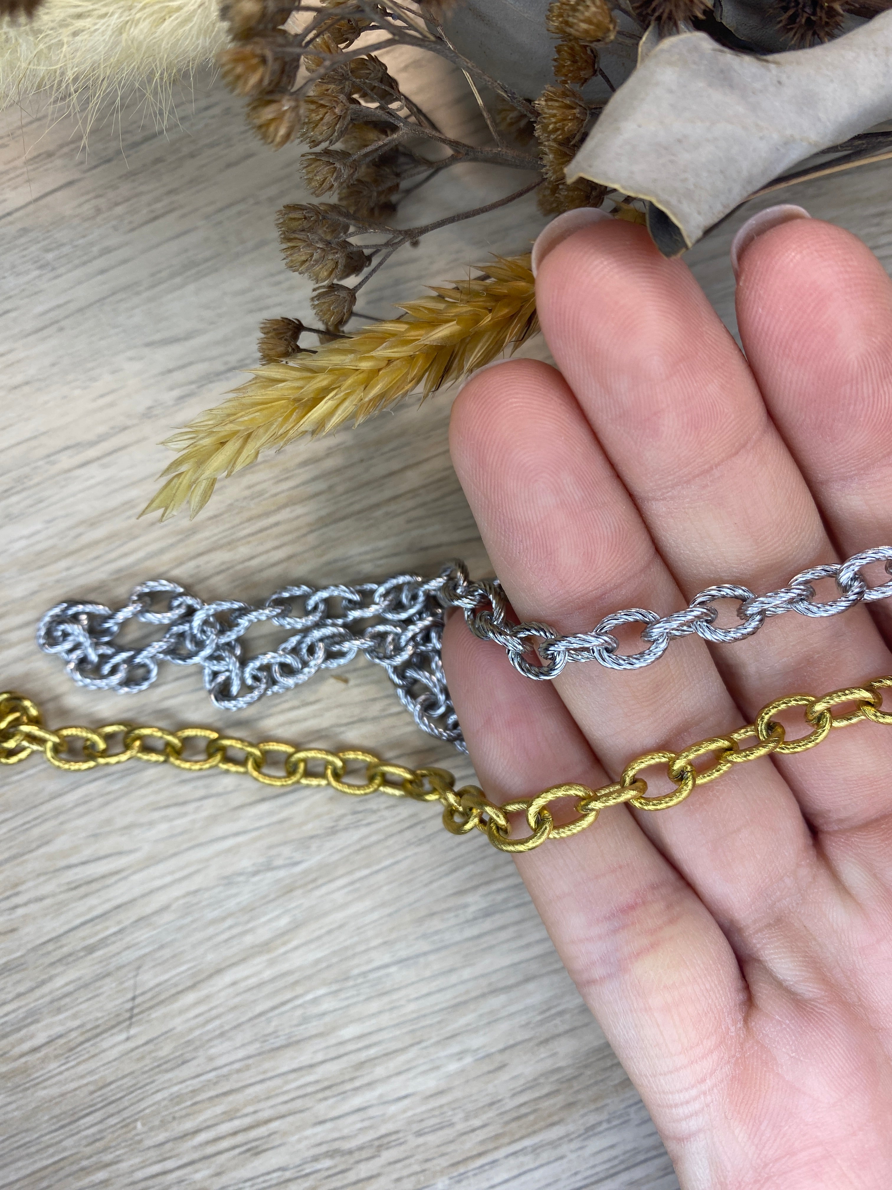 Collier grosse maille striée