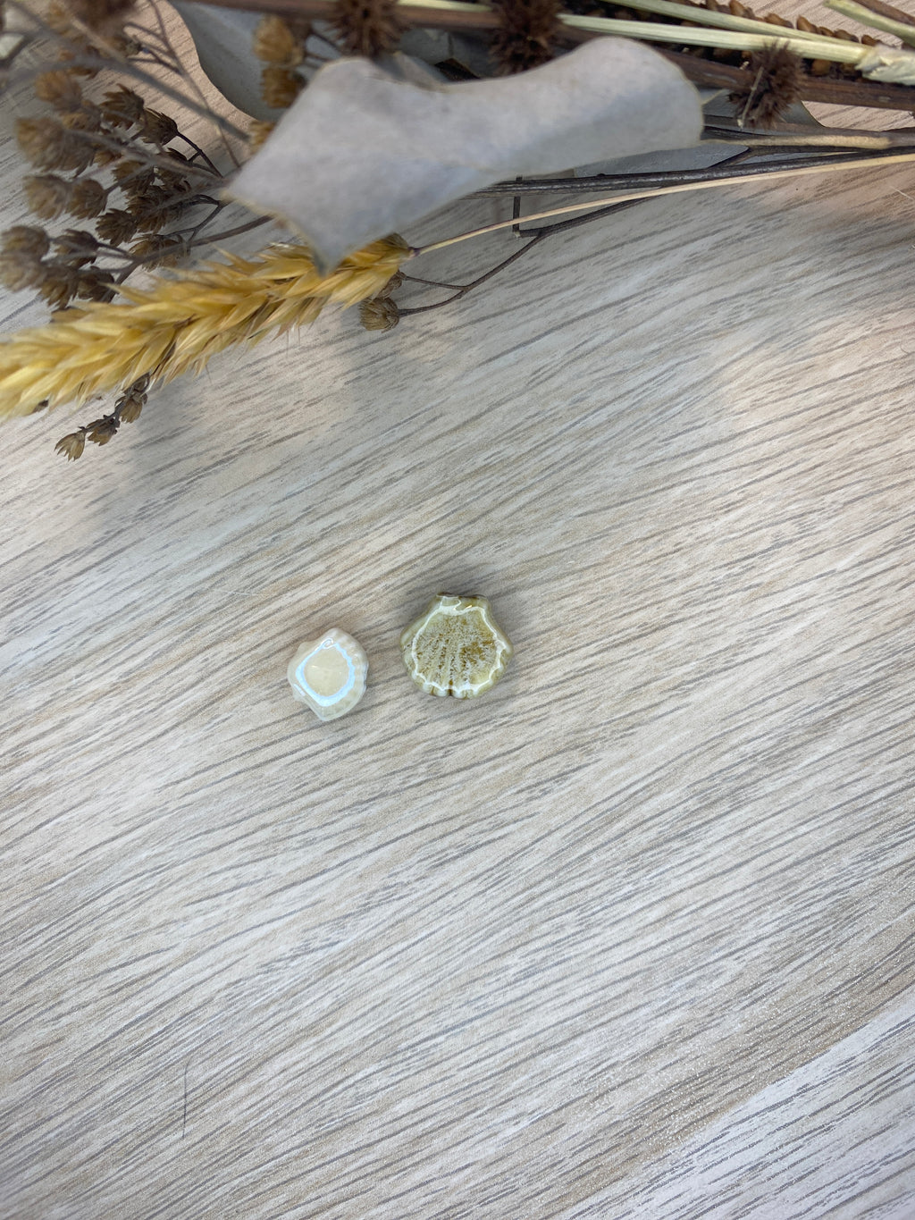 Perle céramique coquillage