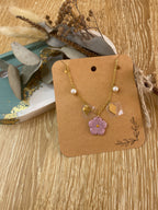 Collier à breloques Hellébore