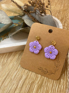 Boucles d'oreilles Hellébore