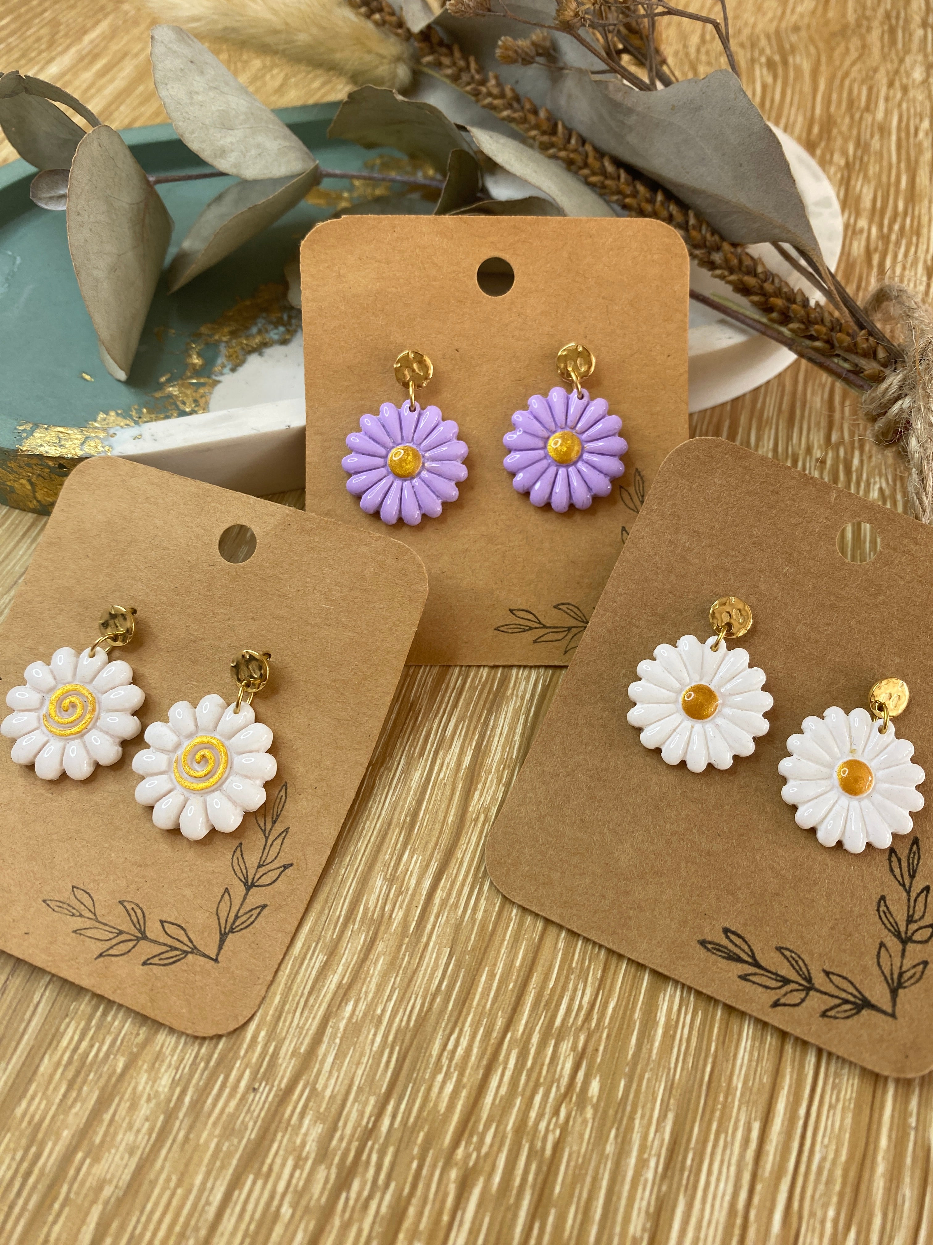 Boucles d'oreilles Marguerite
