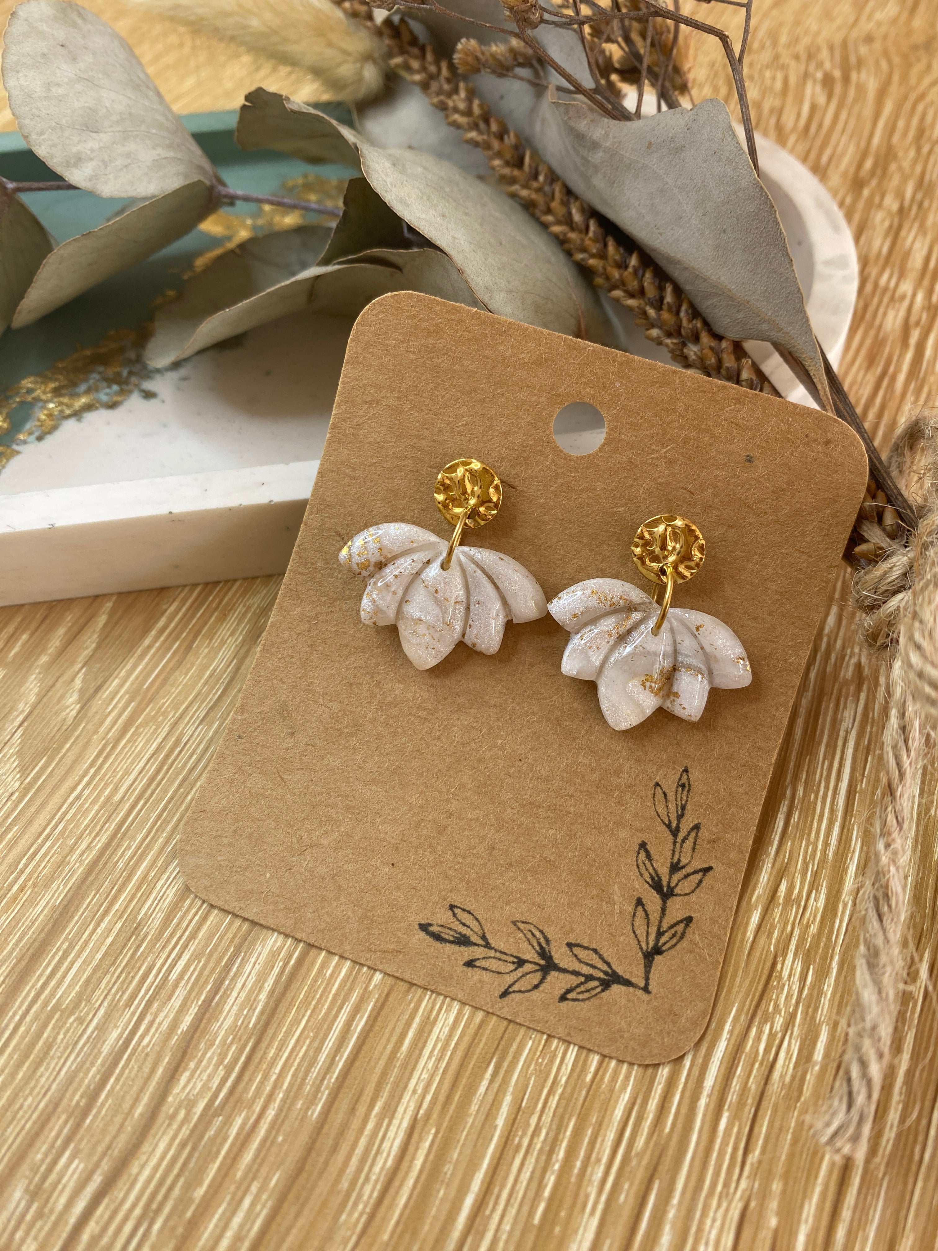 Boucles d'oreilles Lotus