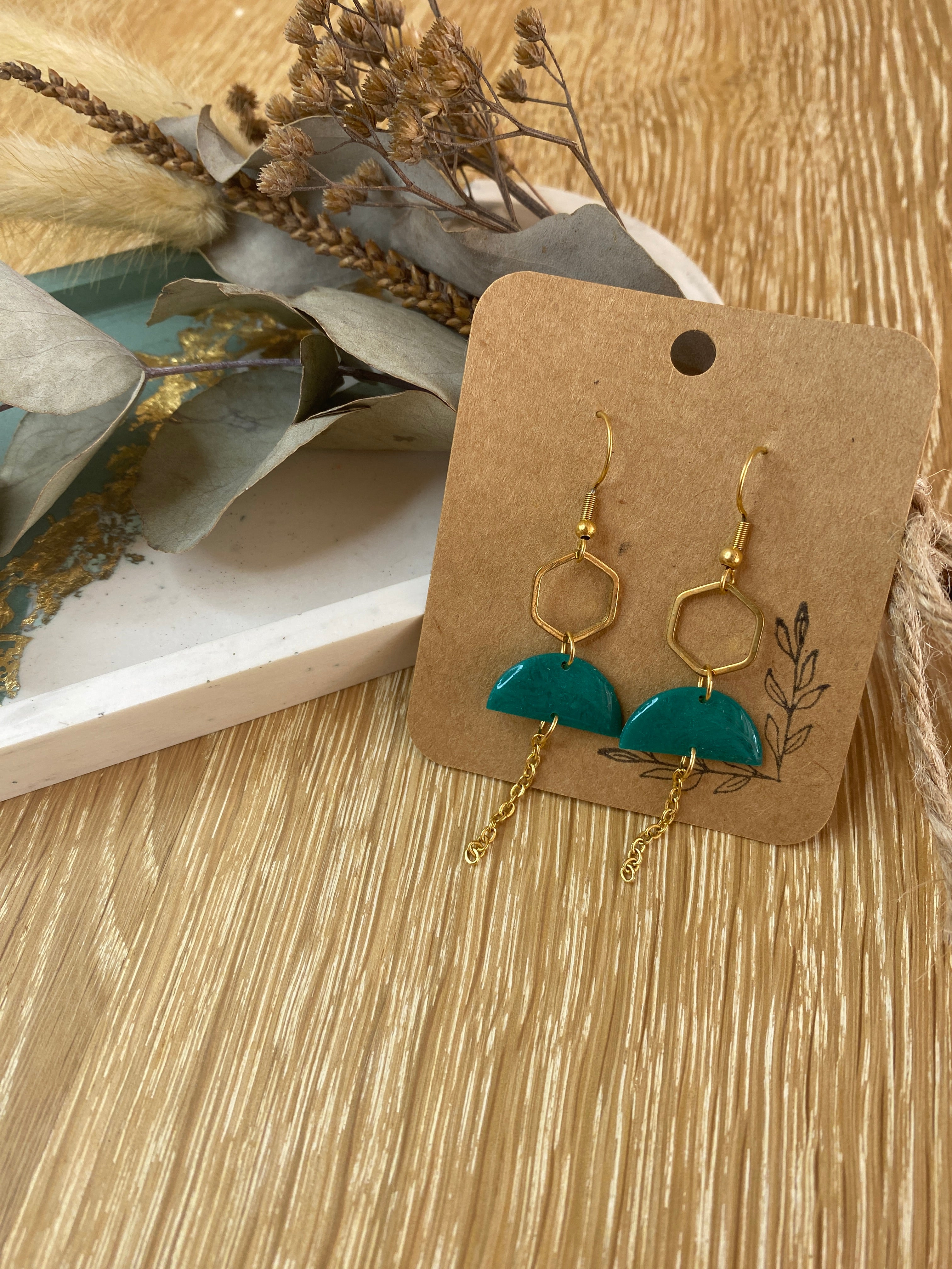 Boucles d'oreilles Mouna Doré