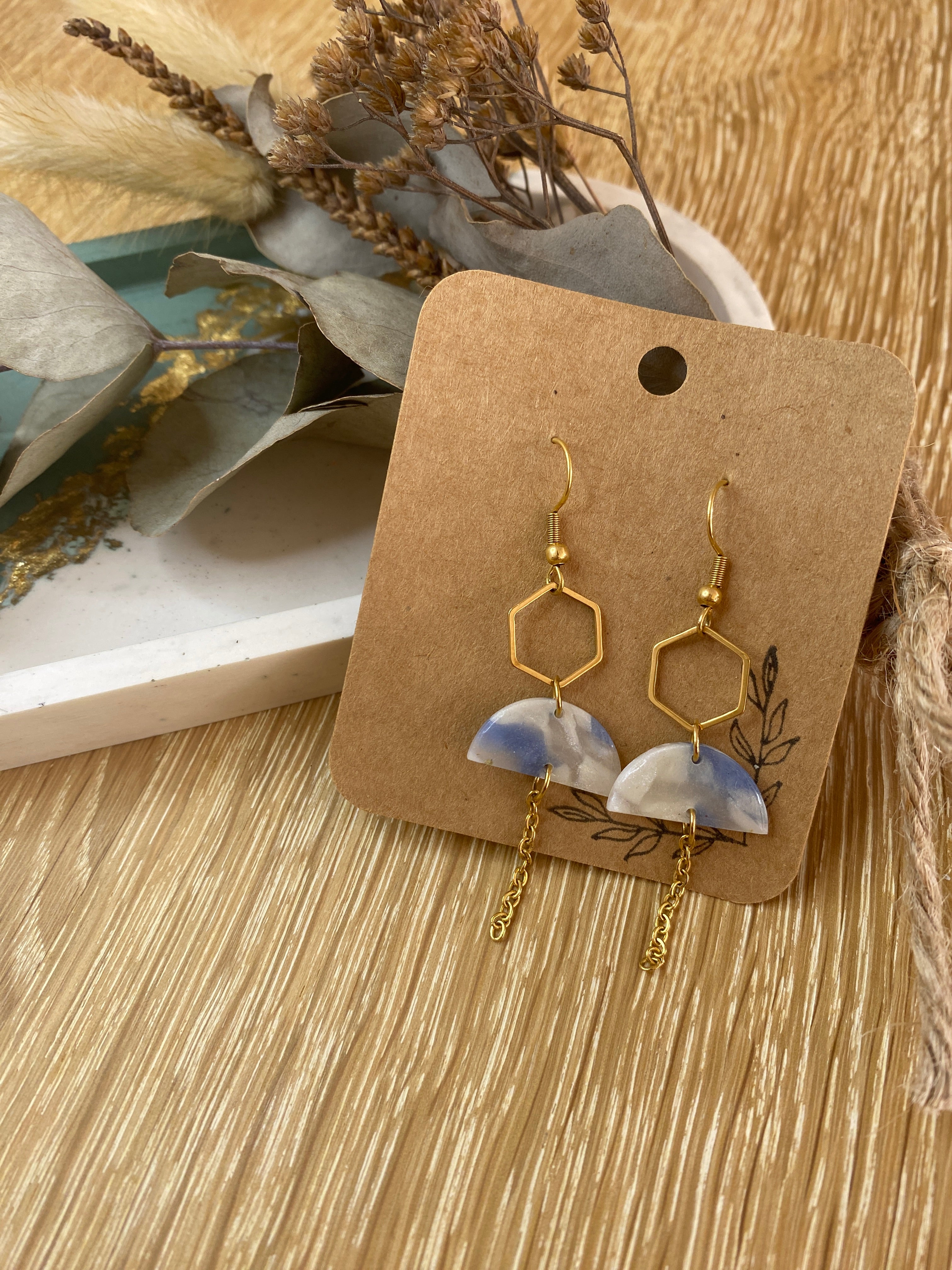 Boucles d'oreilles Mouna Doré