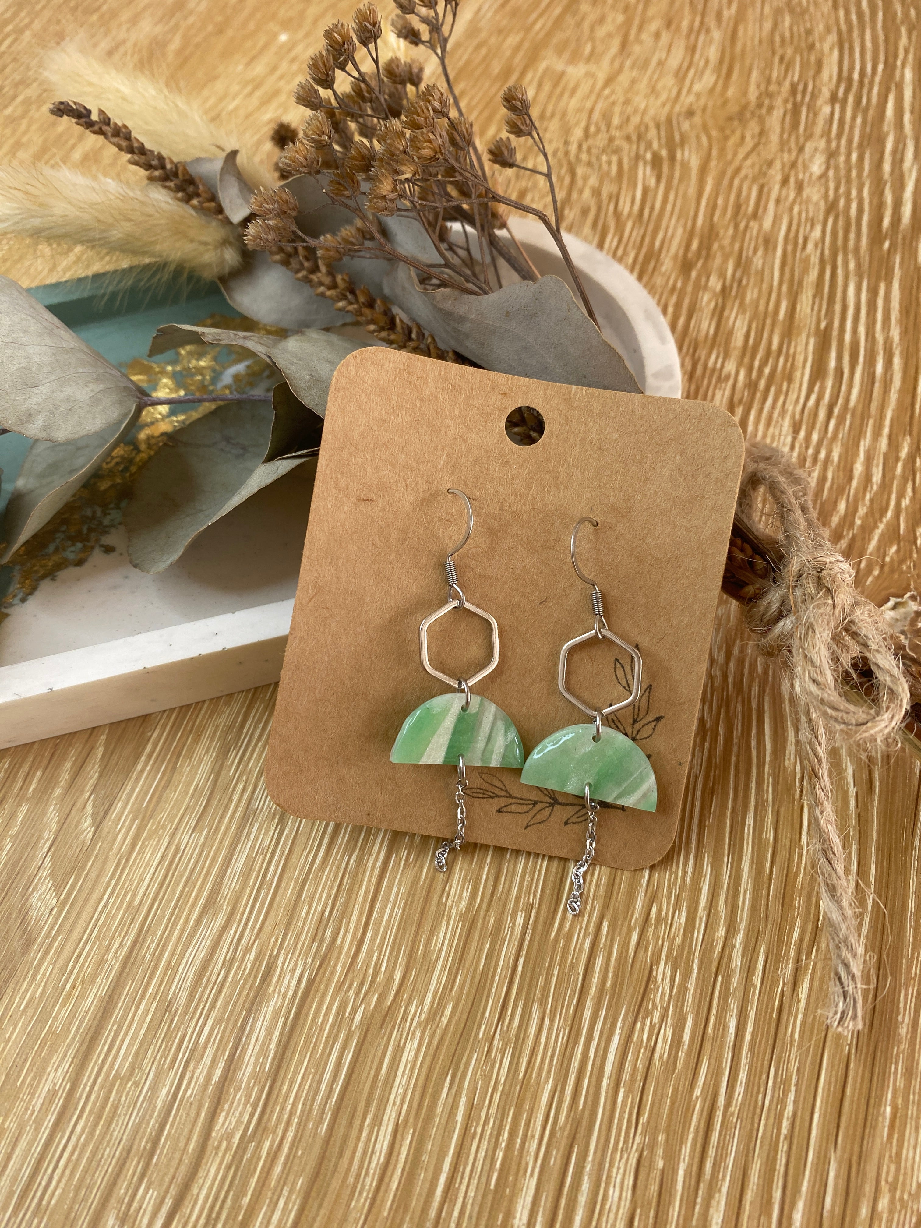 Boucles d'oreilles Mouna Argenté