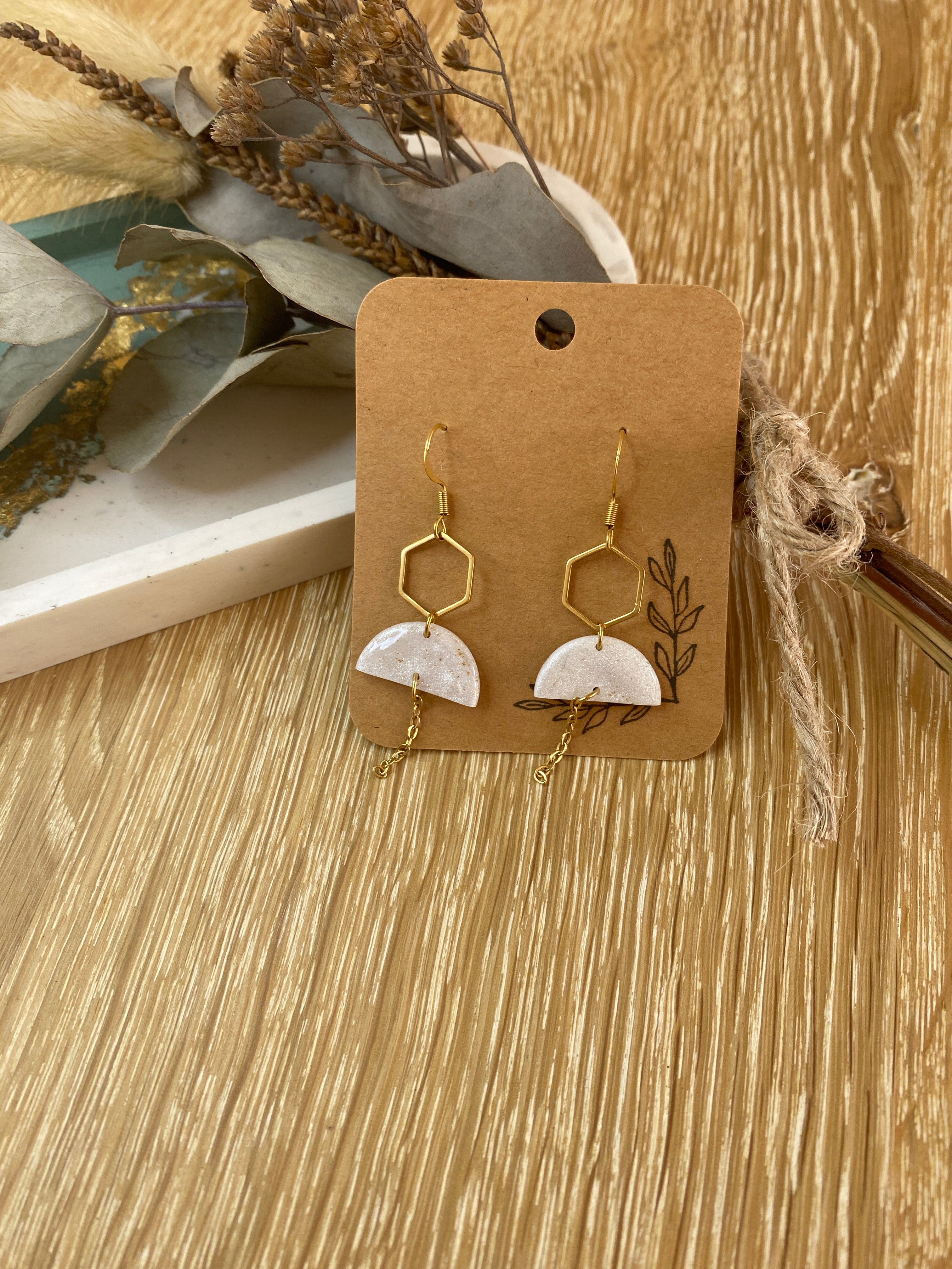 Boucles d'oreilles Mouna Doré