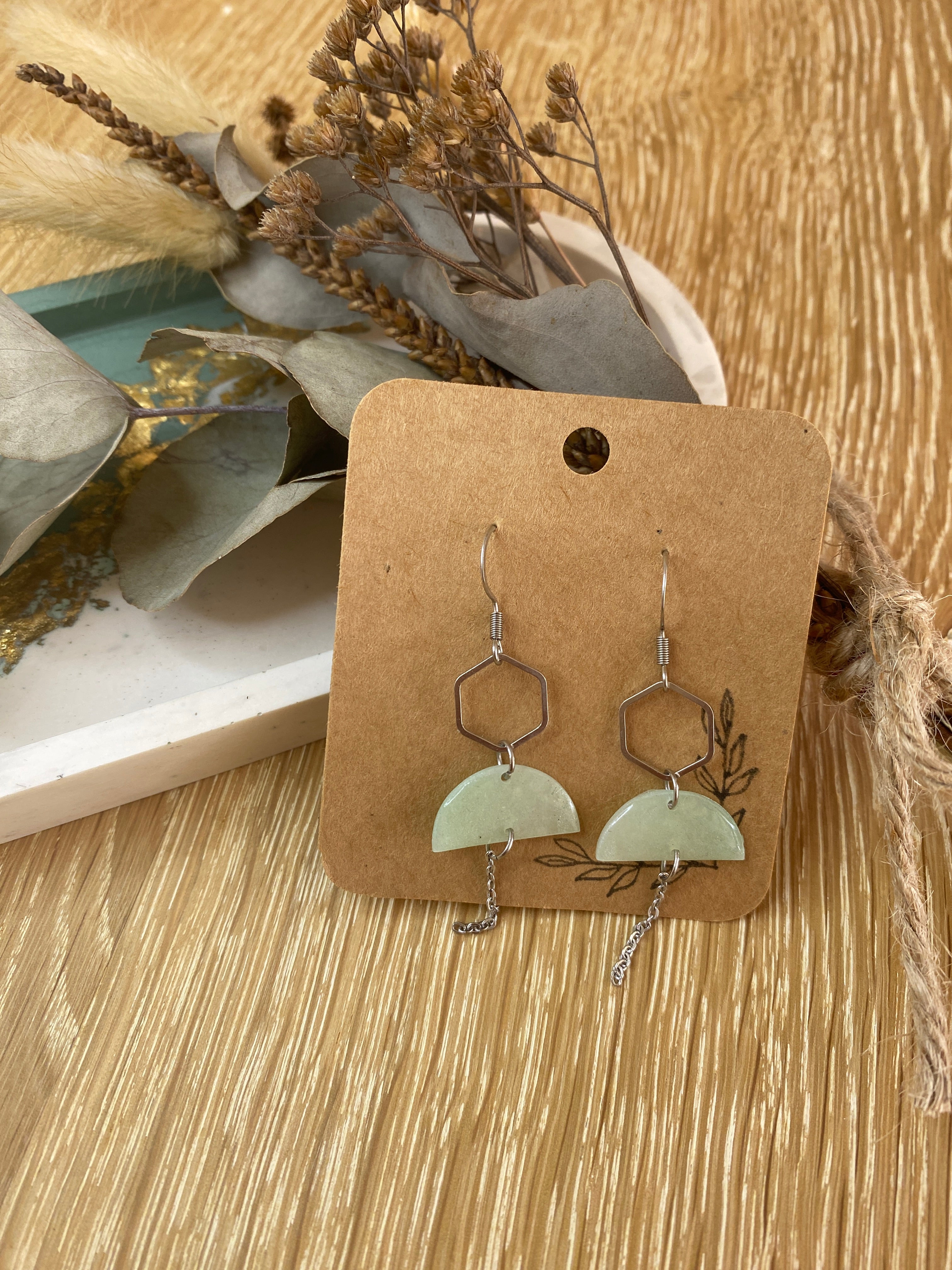 Boucles d'oreilles Mouna Argenté